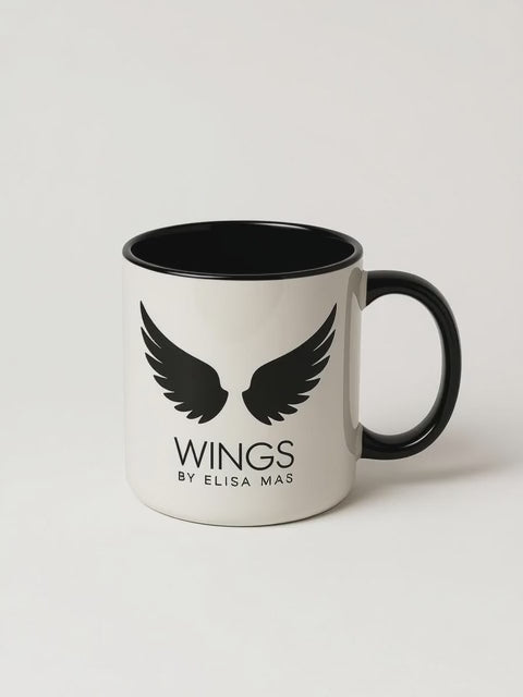 TAZA WINGS negra